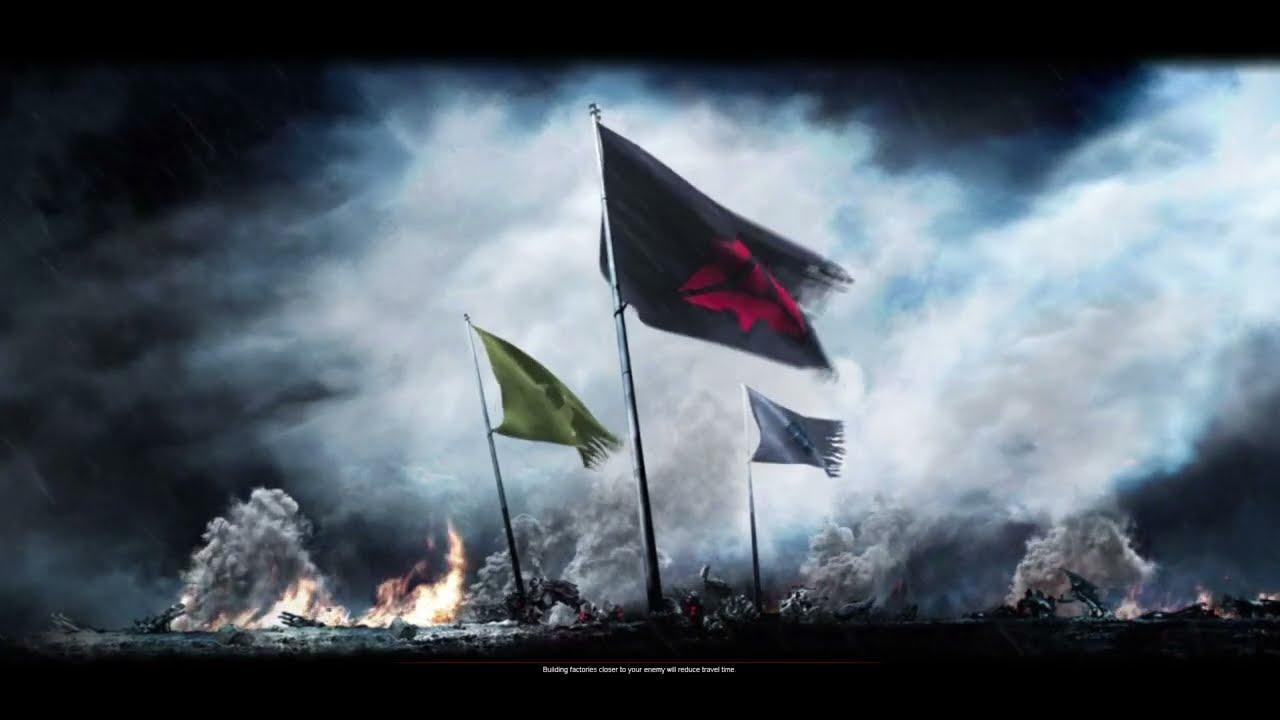 Supreme Commander 2:  1 v 4 hard (2xUEF 2xCybran)