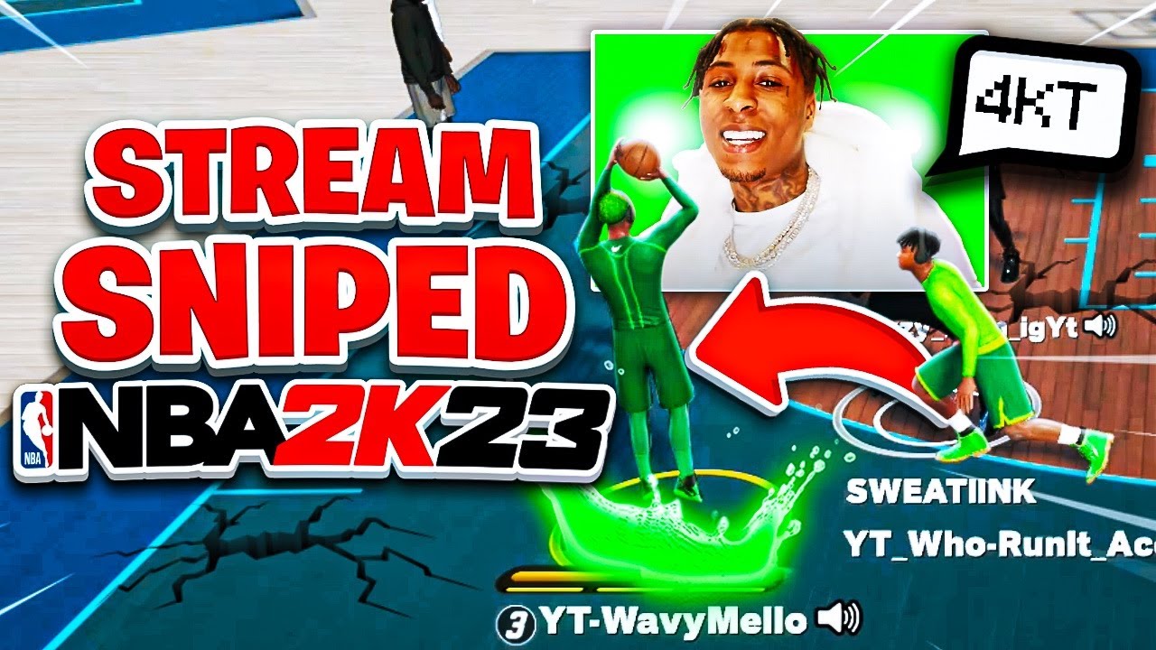 Стрим-снайпинг: самый уродливый бросок в NBA 2K23 в исполнении юного баскетболиста *Уморительно*