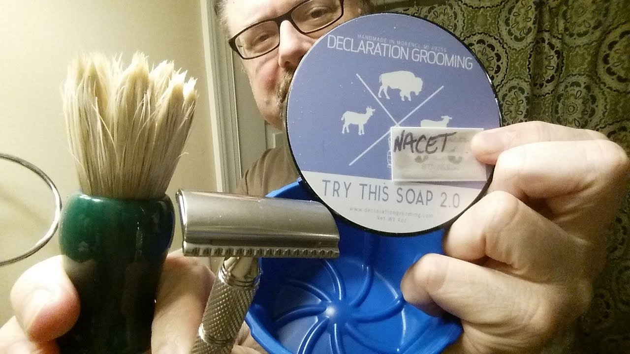 Just A Shave: Wolfman WR1 SB .54 - Gillette Nacet (1) - DG Icarus Try This Sp 2 - Omega 011842 Jade