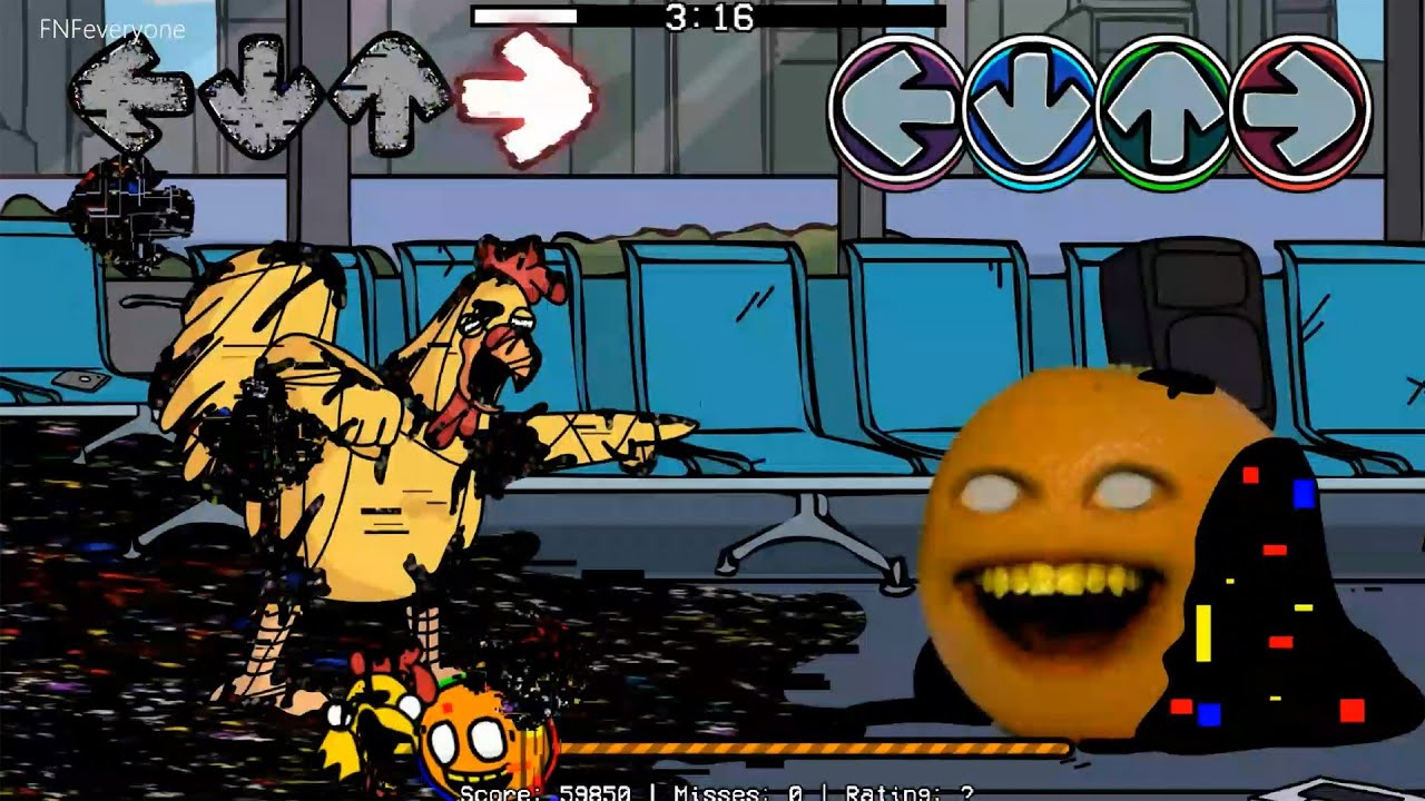 FNF Final Fight But Pibby Annoying Orange Vs Ernie Darkness TAKEOVER Sing It - Friday Night Funkin'