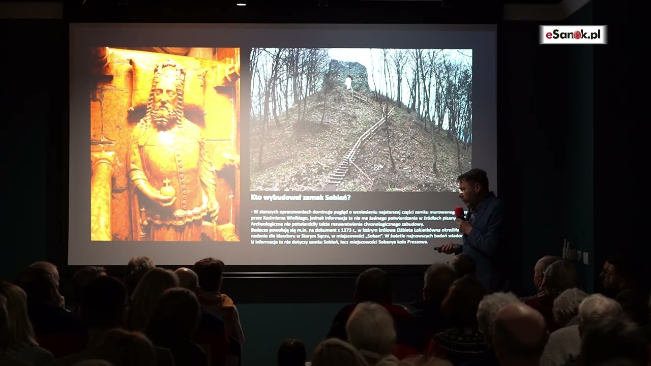Tłumy na wykładzie o Zamku Sobień. Najnowsze odkrycia archeologiczne odsłaniają tajemnice