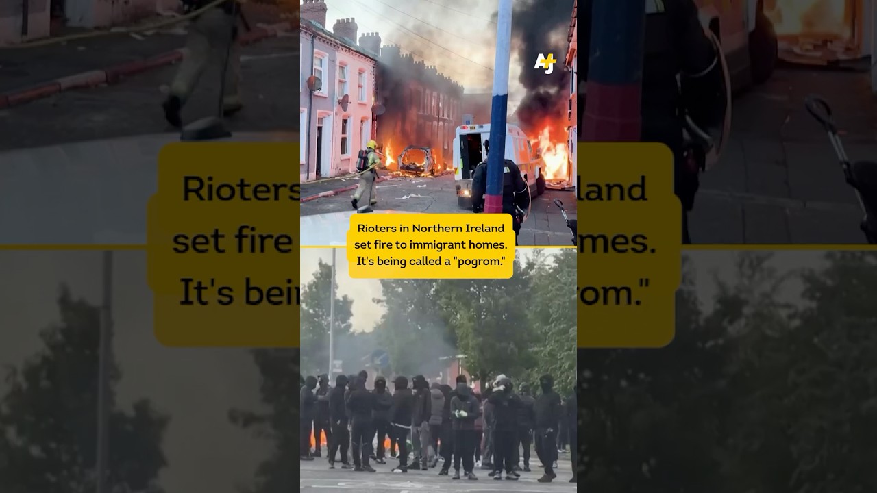 Anti-migrant Rioters Set Northern Ireland on Fire
