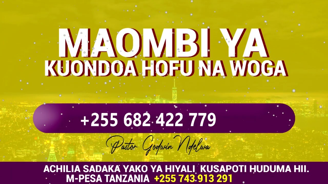 MAOMBI YA KUONDOA HOFU NA WOGA, MAOMBI NI DAWA #CHUMBA CHA MAOMBI.MWOMBEZI PASTOR GODWIN NDELWA