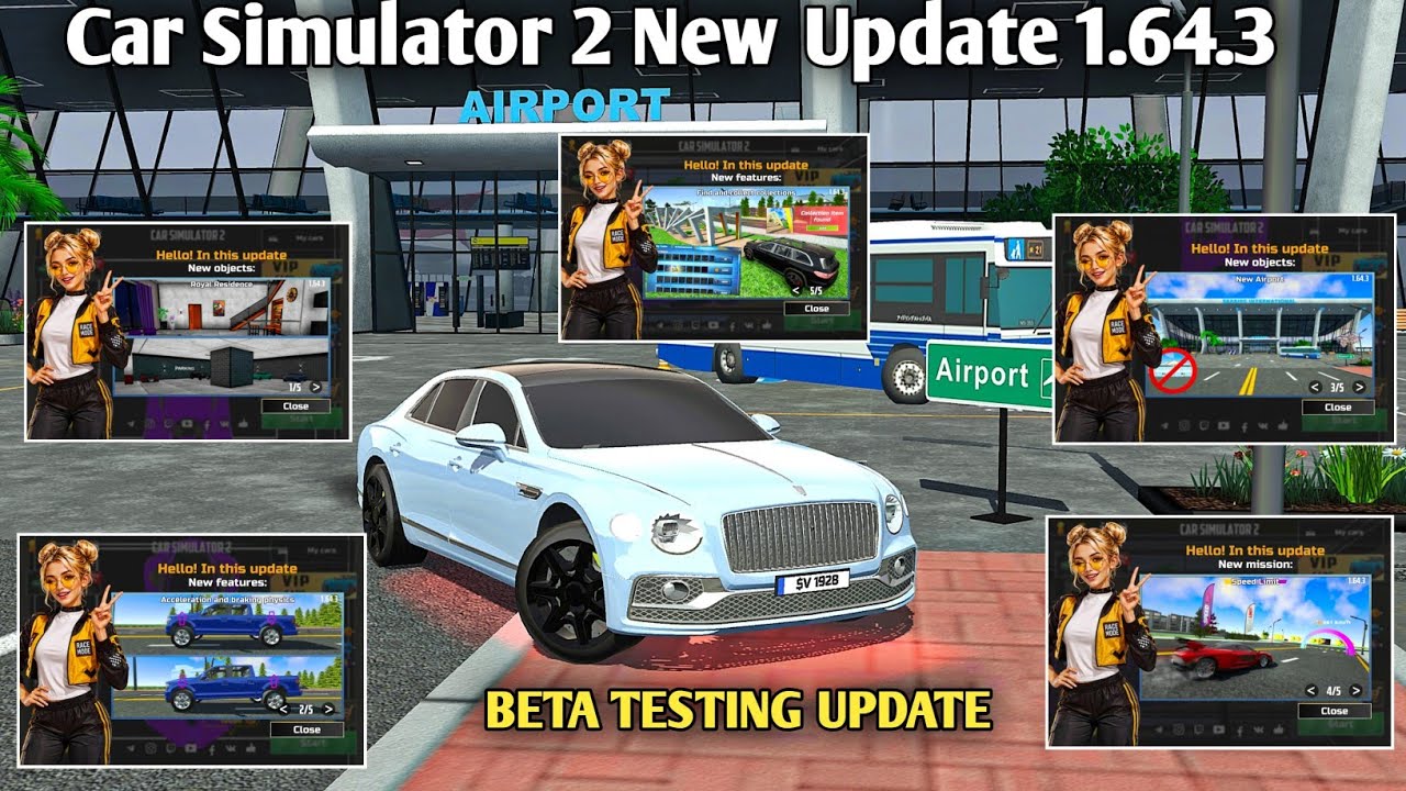Car Simulator 2 New Update 1.64.3 - New Mission , New Feature , New Objects , New Airport, New House
