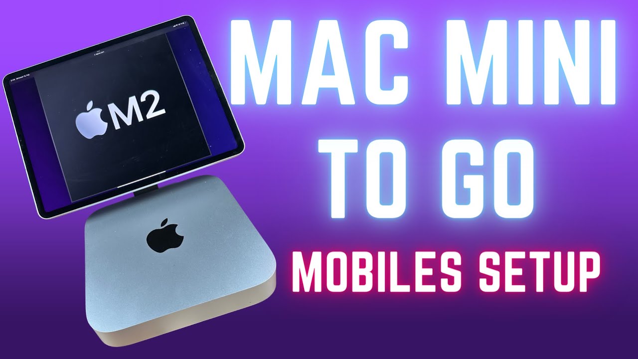 Apple Mac mini M2 To Go mit Touch Display ! Mobiles Setup mit Ipad und externen Apps & Mac mini M1!
