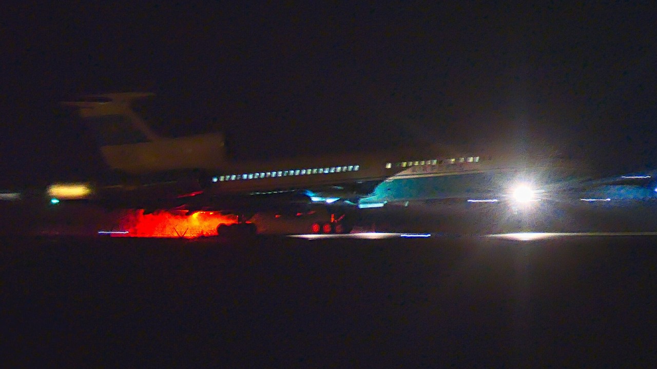 AMAZING SOUND | TUPOLEV TU-154M Kazakhstan Air Force Night Takeoff from Belgrade