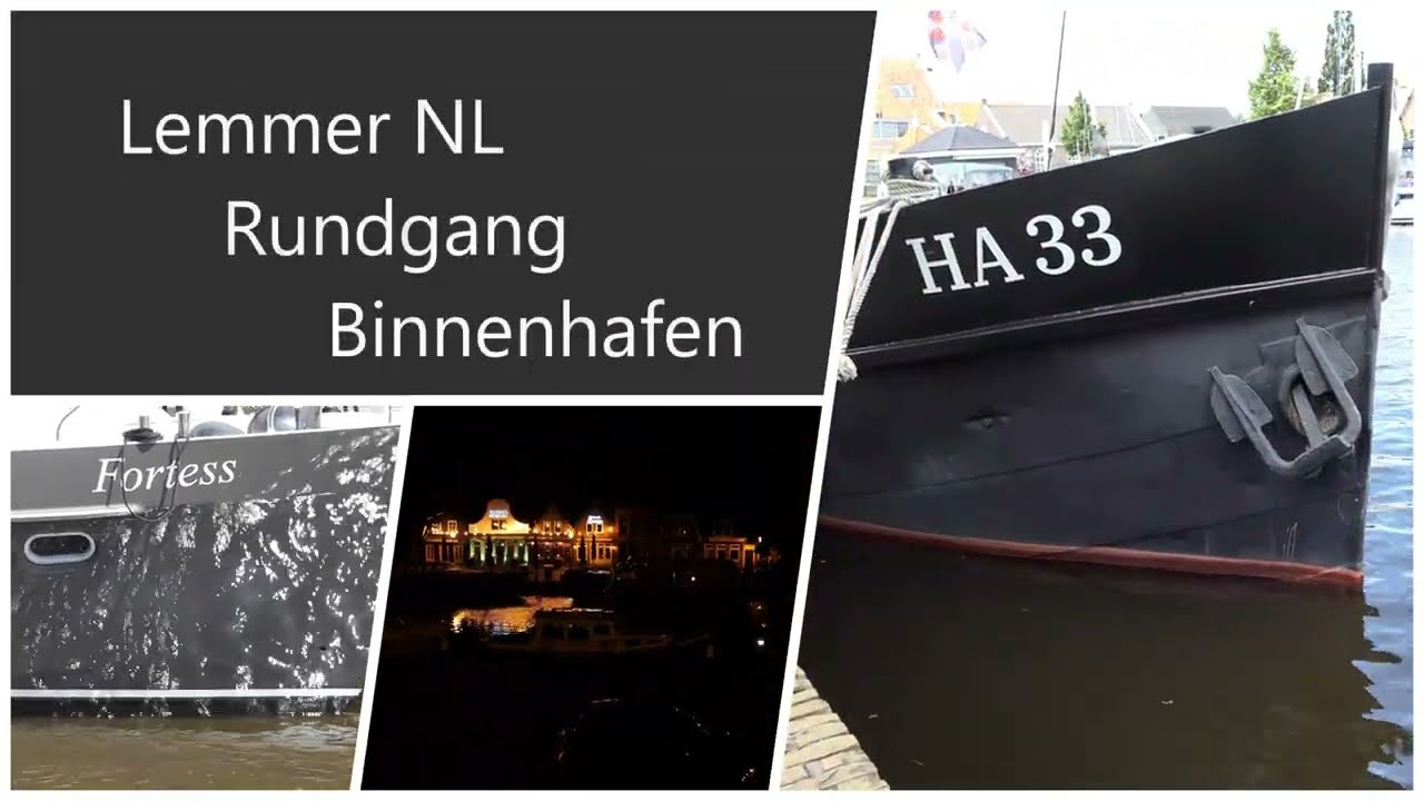 Lemmer NL Binnenhafen Rundgang