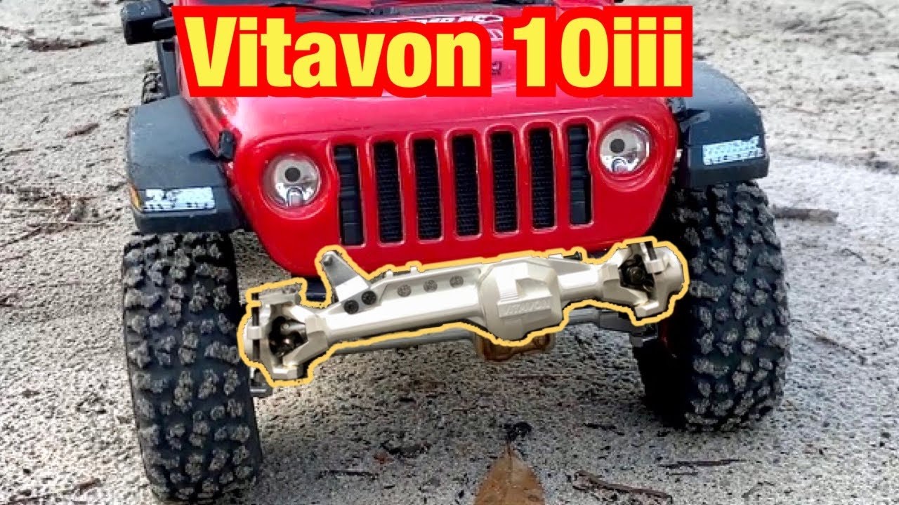 Vitavon SCX 10.3 Bronco Straight Axles in a Portal Axled Jeep