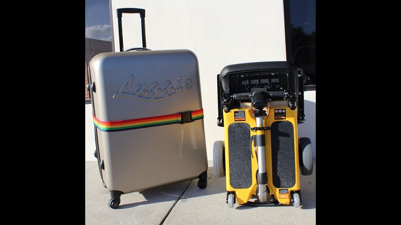 LUGGIE ELITE FOLDING TRAVEL LITHIUM ELECTRIC SCOOTER FROM TOPMOBILITY.COM