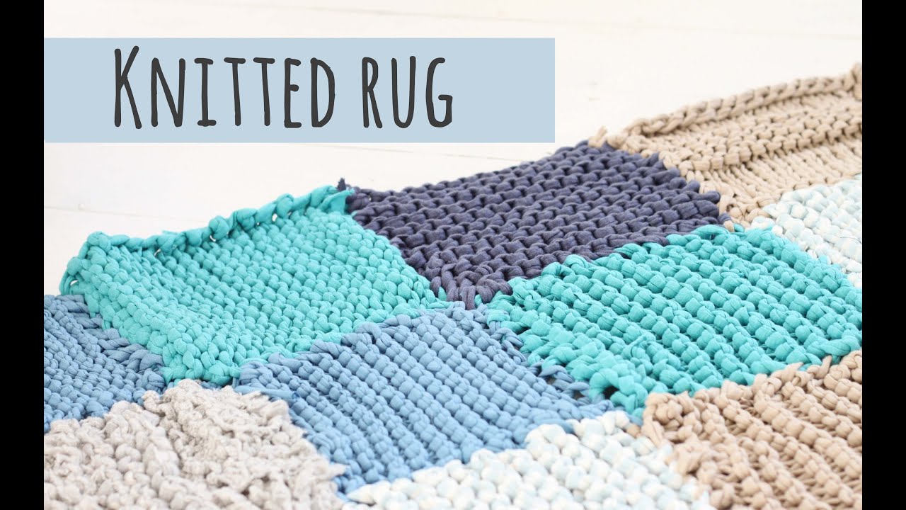 Knitted rug tutorial, make your own rug