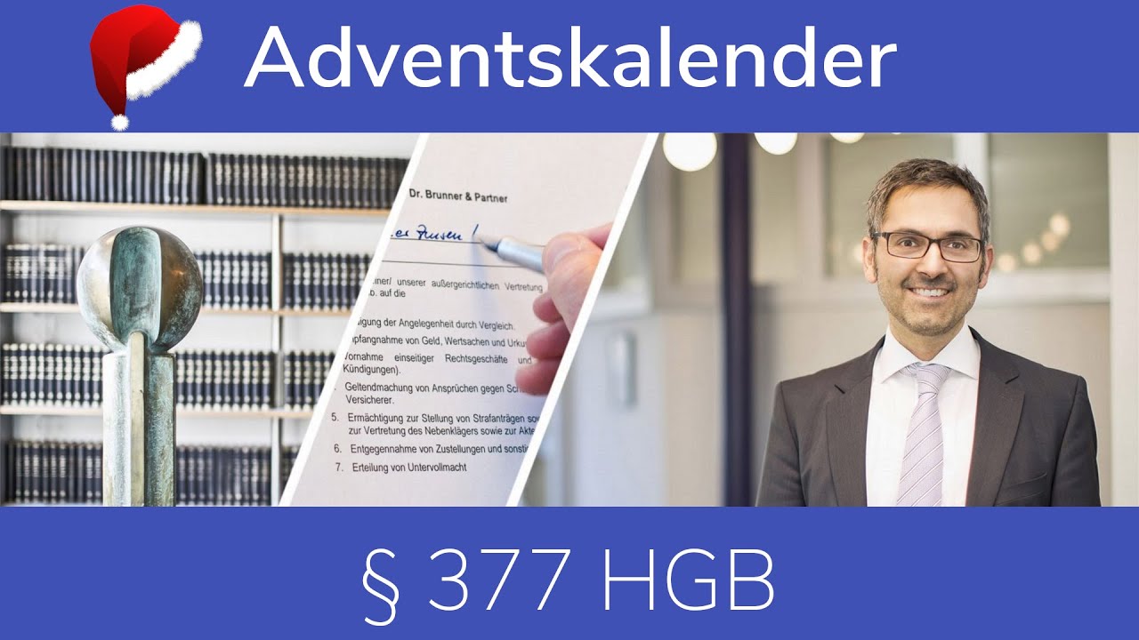 &sect; 377 HGB 🎄 T&uuml;r 24 | Adventskalender 2021