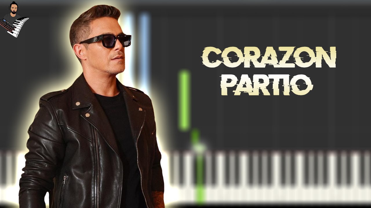 Alejandro Sanz - Corazón Partío | Instrumental Piano Tutorial / Partitura / Karaoke / MIDI
