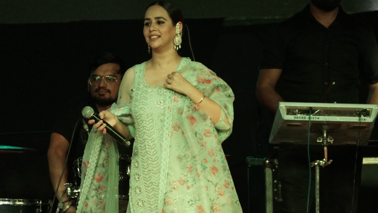 Sunanda Sharma Perform Live at Rock Garden Chandigarh || Teej celebration