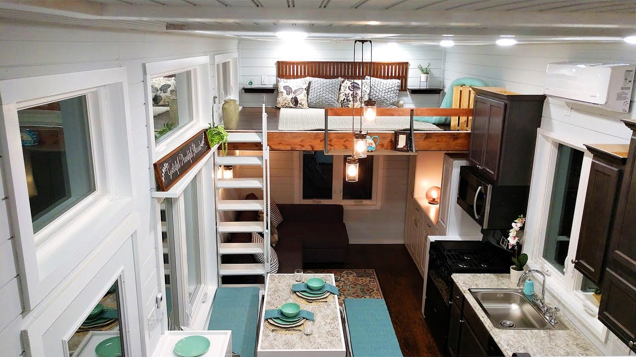 Amazing Beautiful Blue Heron Tiny House from Blue Sky Tiny Homes