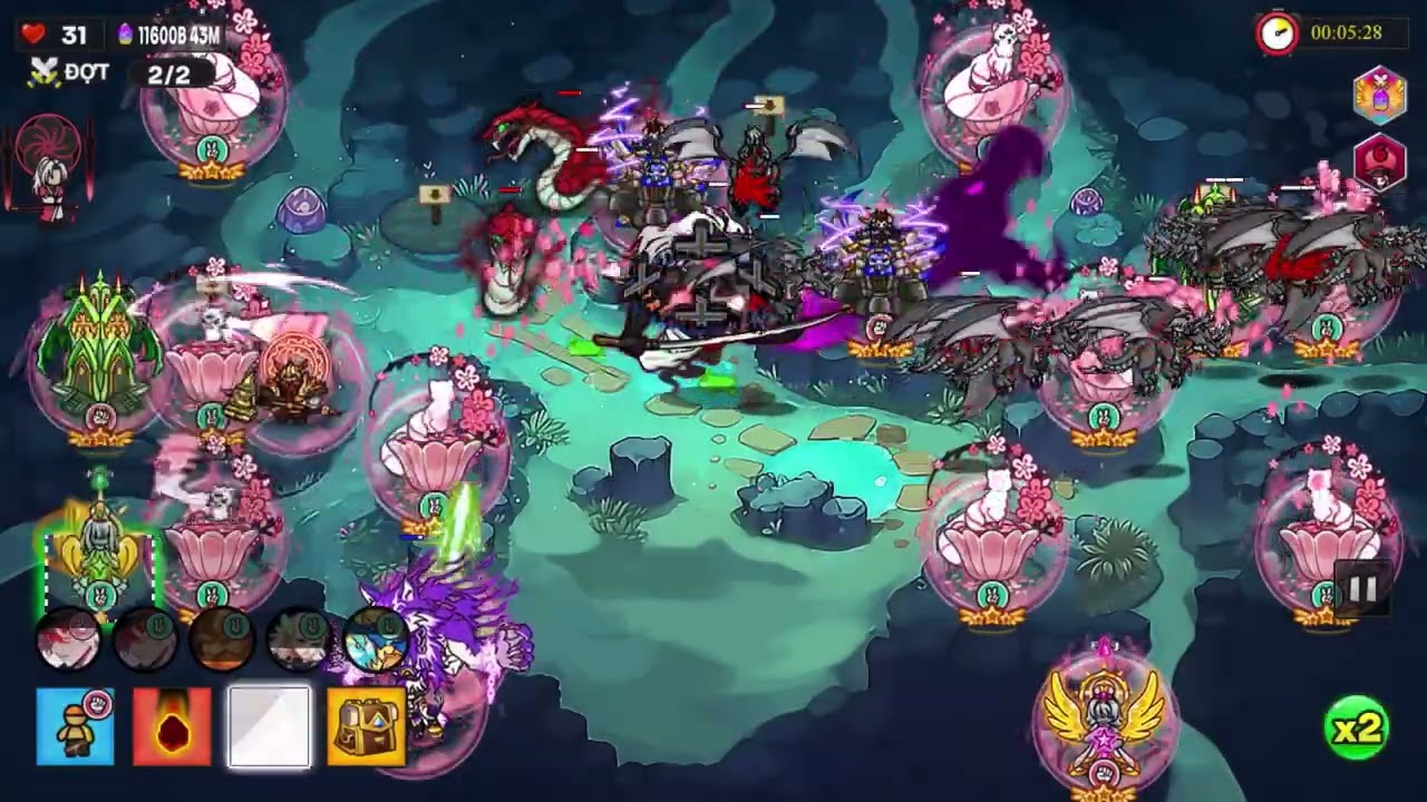 Hướng dẫn ae cách đánh war tuần này siêu dễ||gold tower defense || war ||