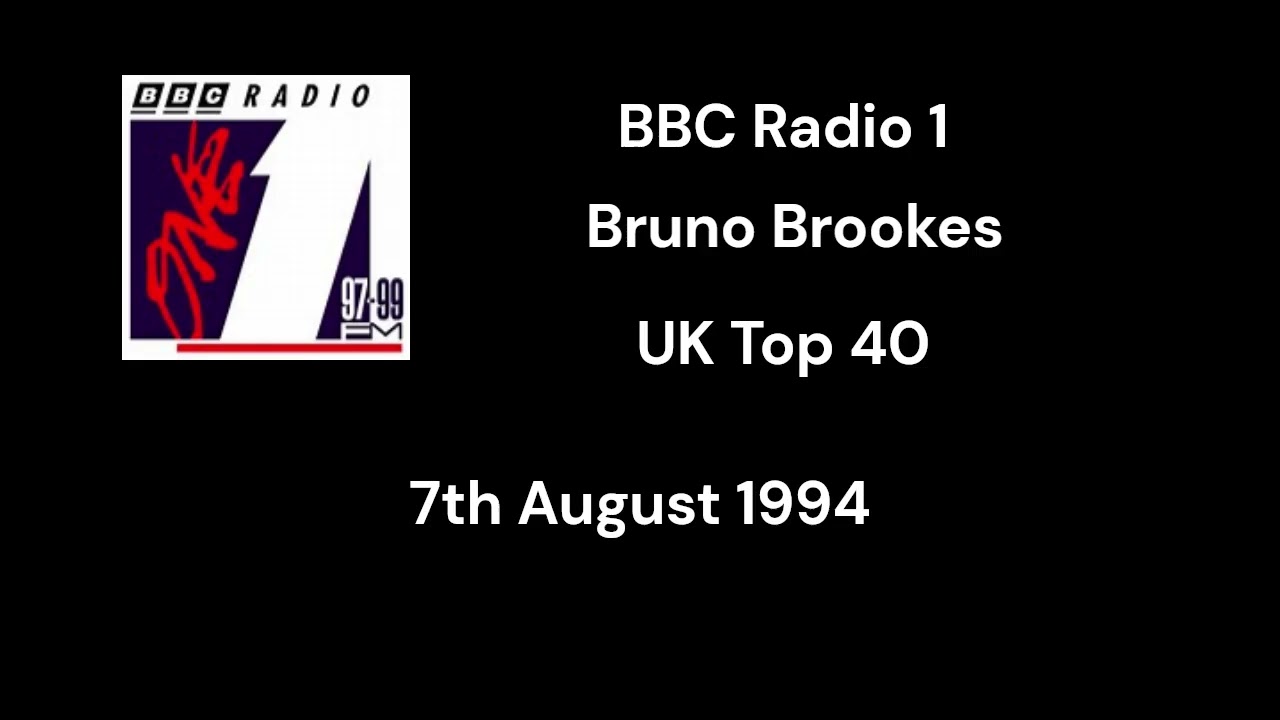 BBC Radio 1 - UK Top 40 with Bruno Brookes - Clips from 7th August 1994