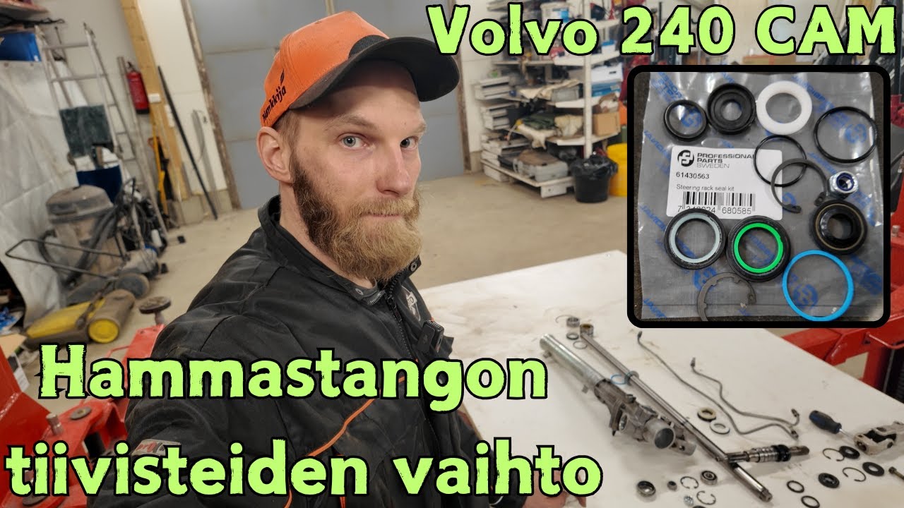 Volvo 240 CAM hammastangon tiivisteiden vaihto
