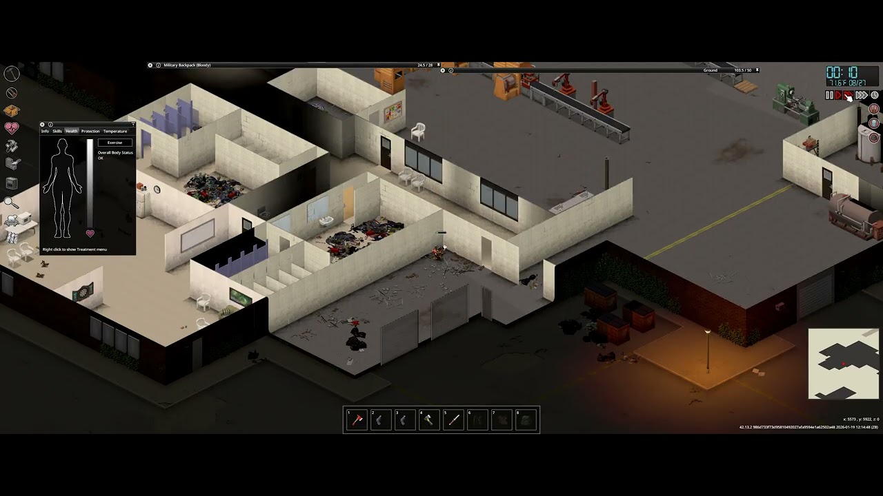 Project Zomboid 9th Attempt Pt. 325 (No Commentary, short, Sandbox, UNSTABLE Build 42!)