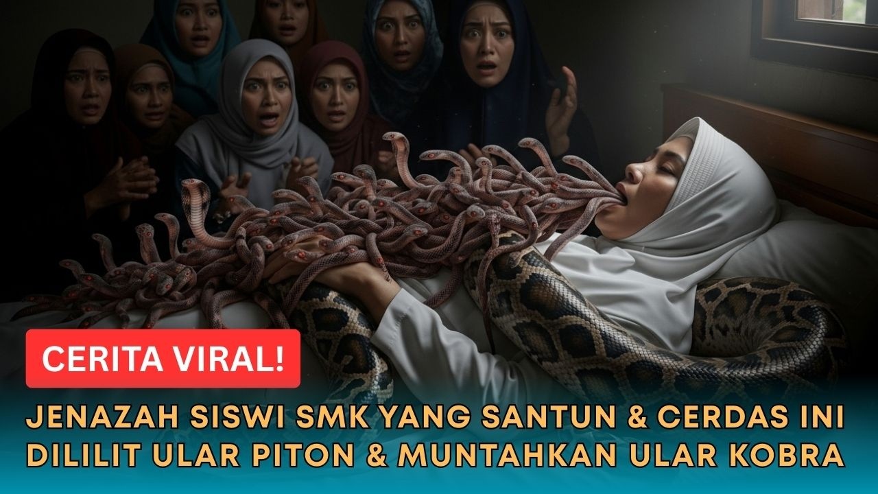 CERITA VIRAL! Jenazah Siswi SMK yang Santun Ini Dililit Ular Piton lalu Muntah Ratusan Ular Kobra!