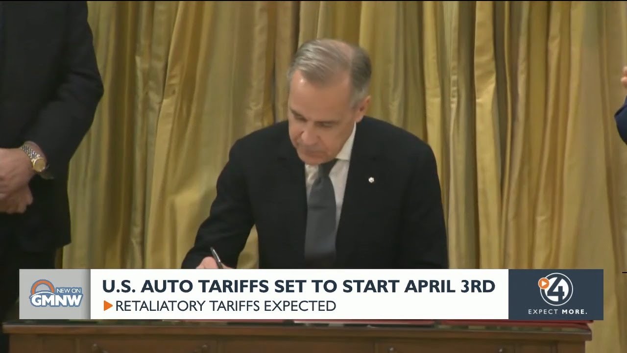 U.S. auto tariffs set to start April 3rd