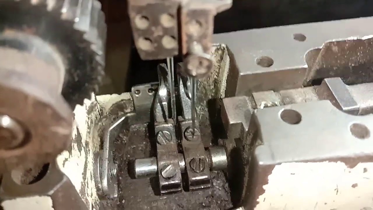 Feed off the arm m/c needle bar height & needle looper distance.