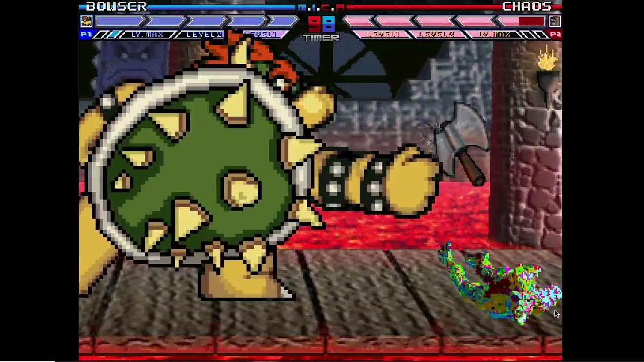 Karane MUGEN Battle #408: Bowser vs Chaos
