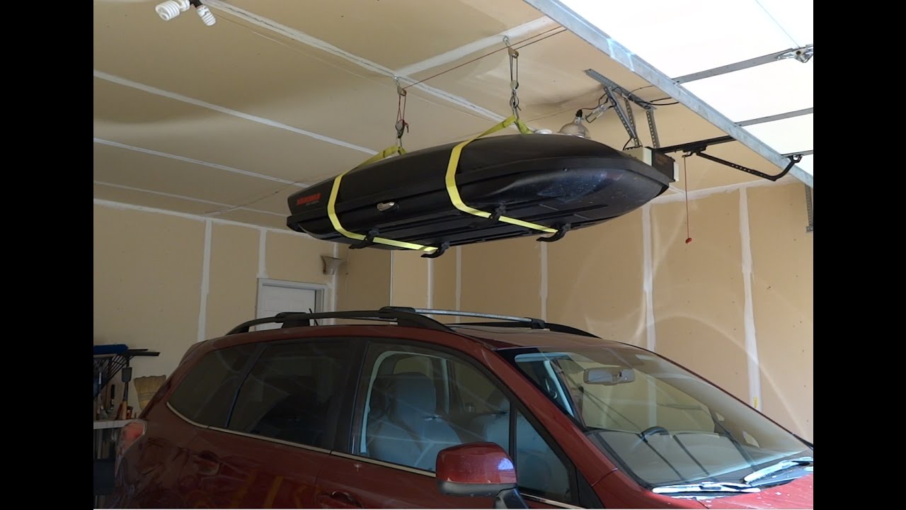 Yakima Skybox garage ceiling storage system