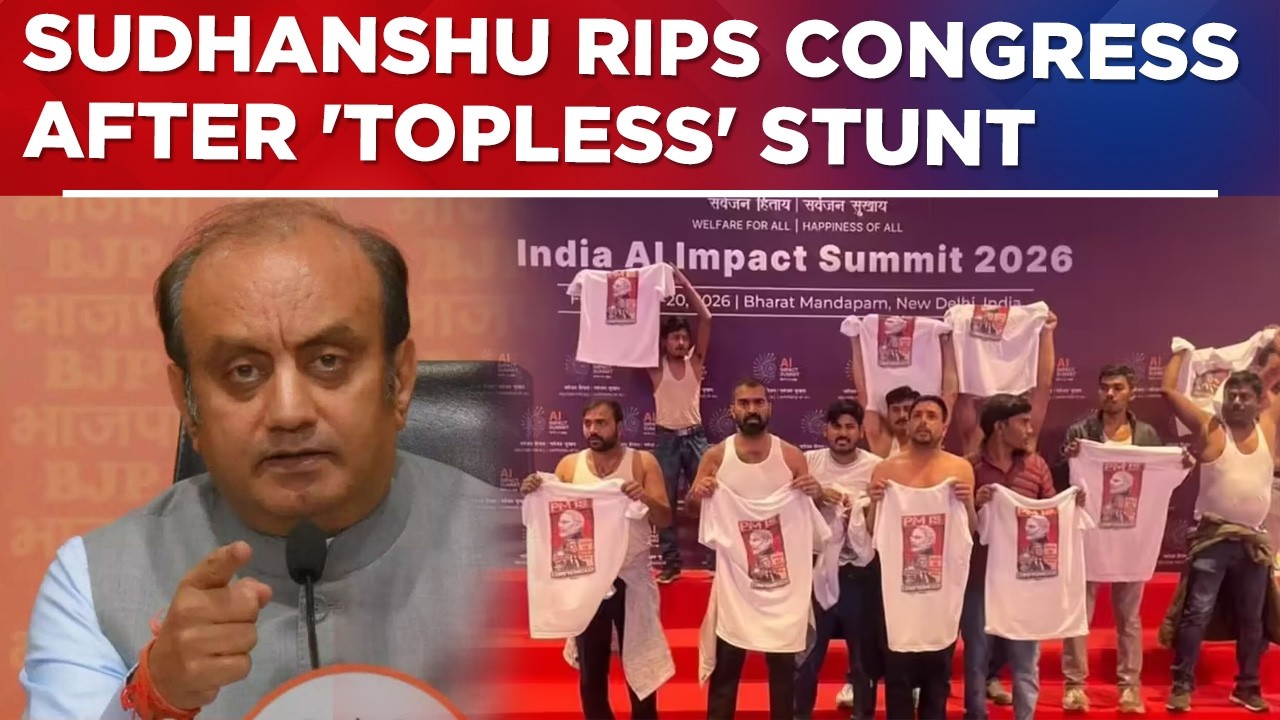 Sudhanshu Trivedi Rips Congress After AI Summit, 'Protest', Says 'Cong's Naked Truth Out In Open'