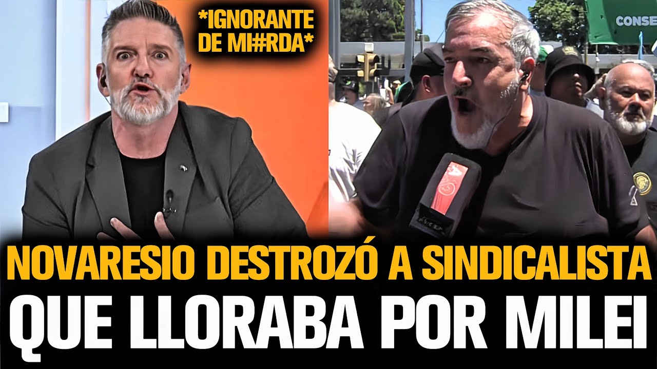 NOVARESIO DESTROZ&Oacute; CON ARGUMENTOS A SINDICALISTA QUE LLORABA POR MILEI