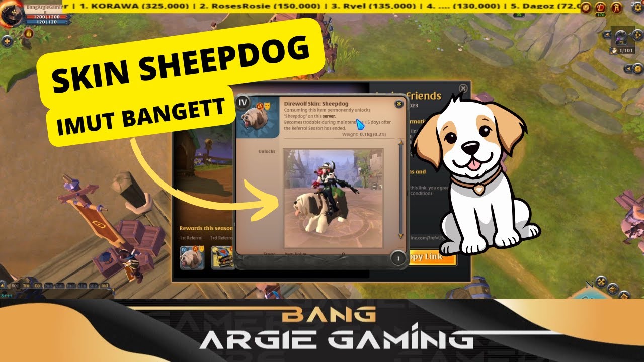 CARA MENDAPATKAN SKIN SHEEPDOG BULAN SEPTEMBER 2023 !