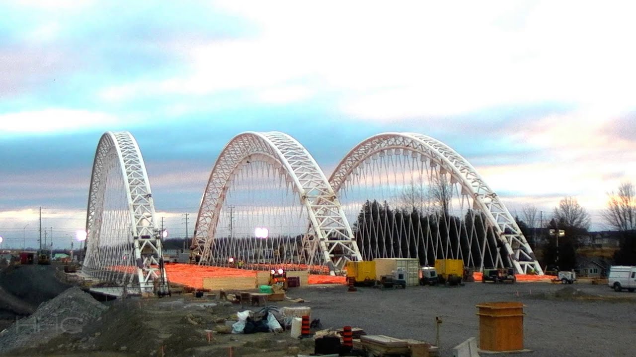 Strandherd Armstrong Bridge - Timelapse November - Concrete Pour