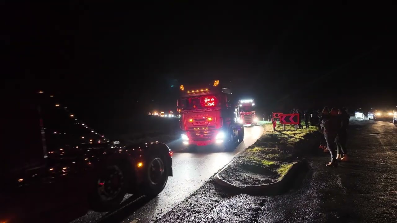 Lockerbie Christmas truck and tractor run 2025 