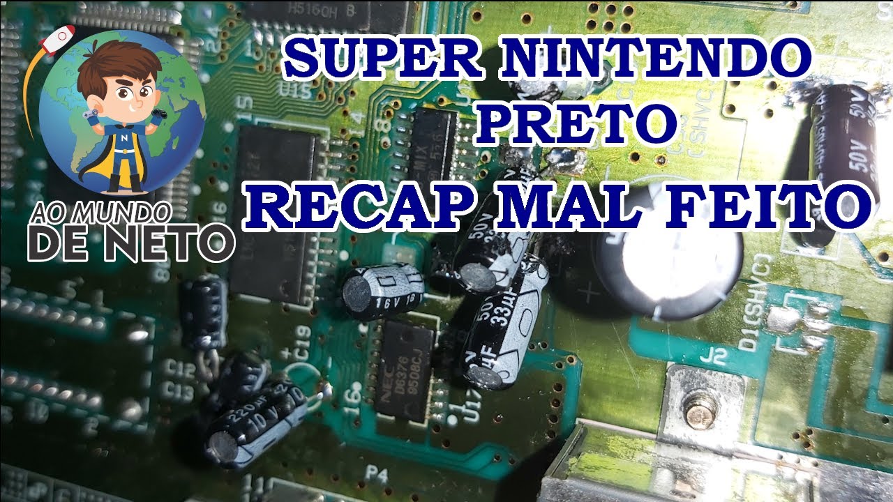SUPER NINTENDO PRETO RECAP MAL FEITO