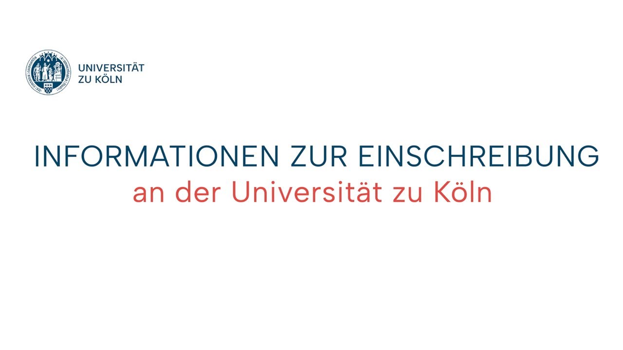 So schreibst Du Dich an der Universit&auml;t zu K&ouml;ln ein (Schritt-f&uuml;r-Schritt Beschreibung)