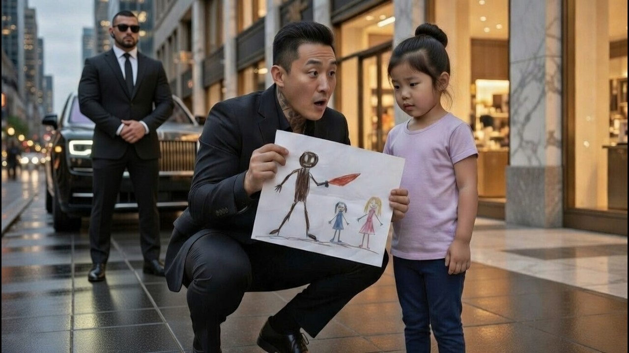Little Girl Left a Drawing on a Korean Mafia Boss’s Car—When He Saw the 