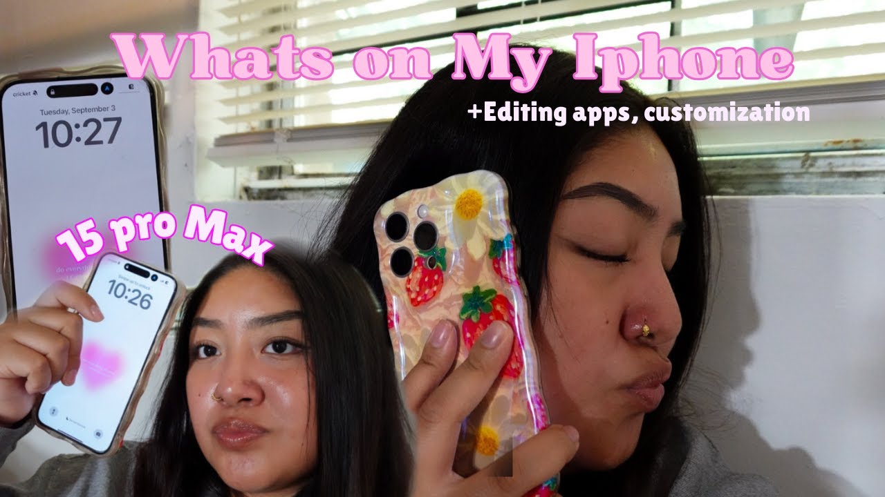 What's on my iPhone 15 pro max 2024📱🤍