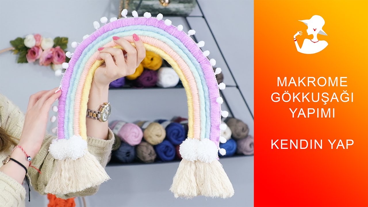 Makrome Gökkuşağı Yapımı | Kendin Yap | DIY