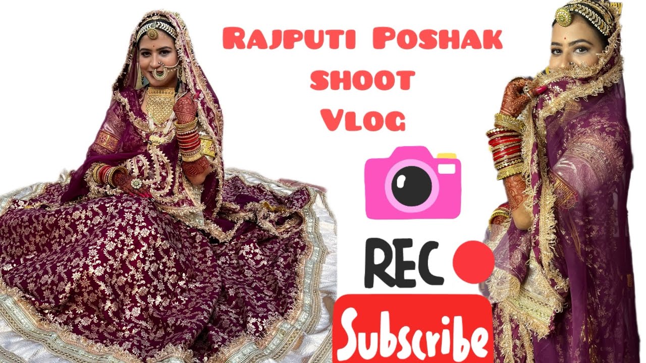 My First Rajputi Poshak Shoot Vlog😍😍😎#rajputiposhak #virallook 