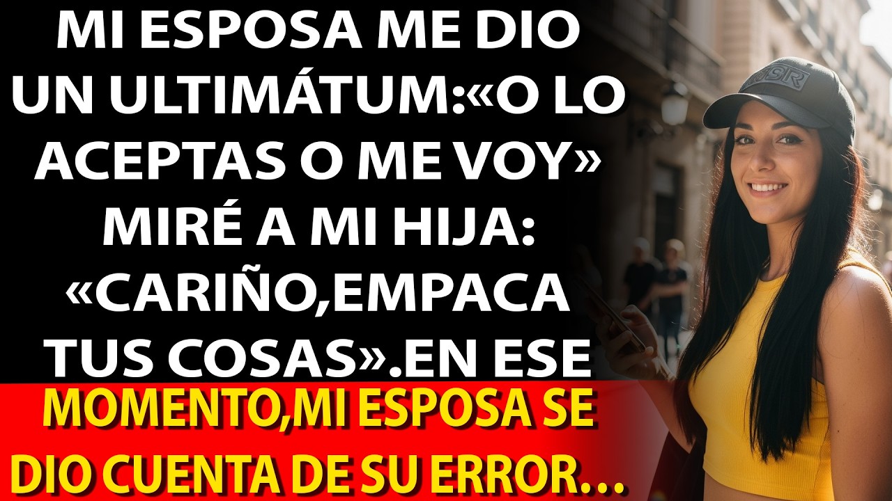 ⚖️ Mi esposa me dio un ultimátum: «O lo aceptas a él, o me voy», 👧 miré a mi hija…