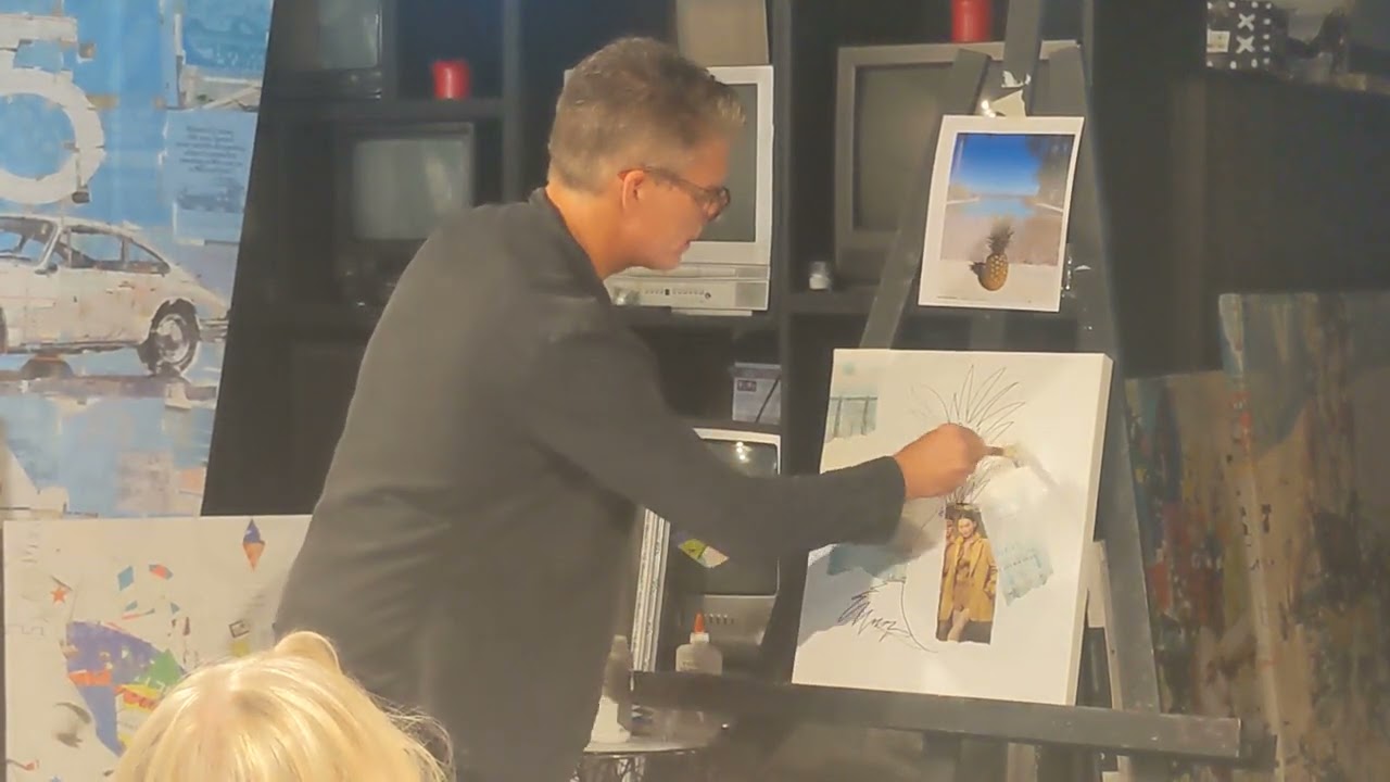 Derek Gores collage workshop