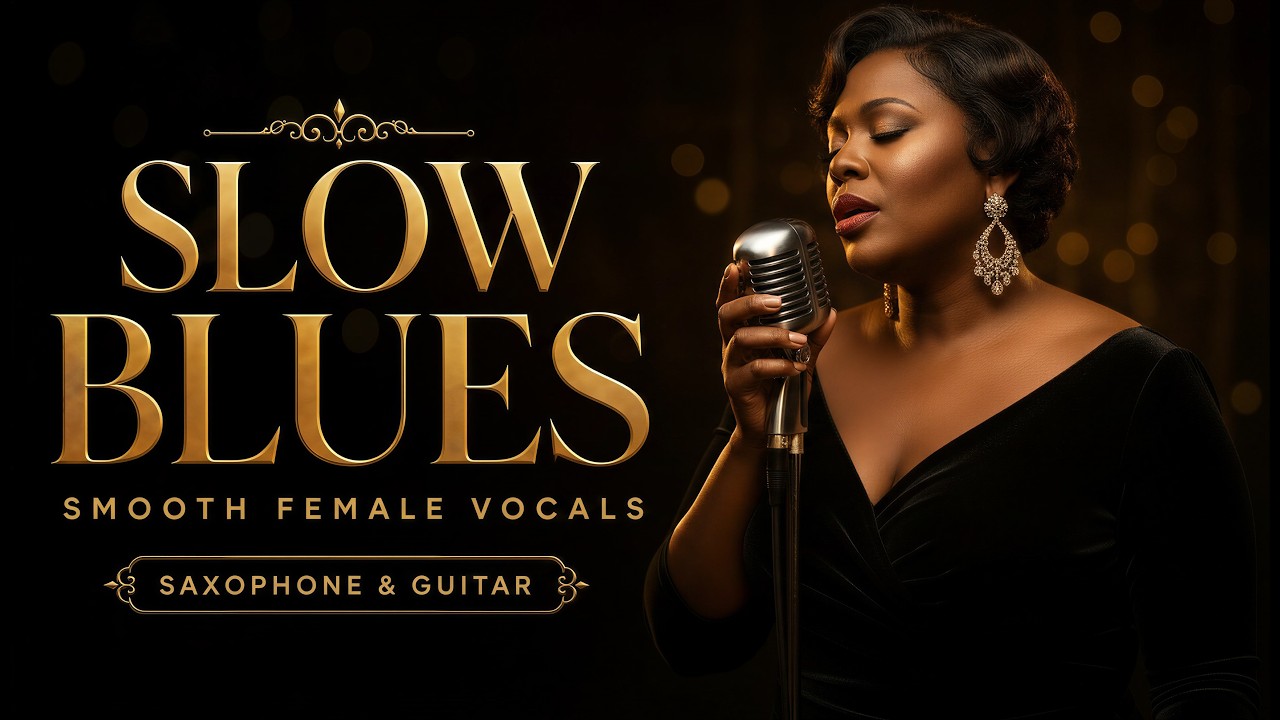 Summer Slow Blues &mdash; Low Husky Female Voice & Soft Saxophone &mdash; Relaxing Vintage Blues 1960s 1970s