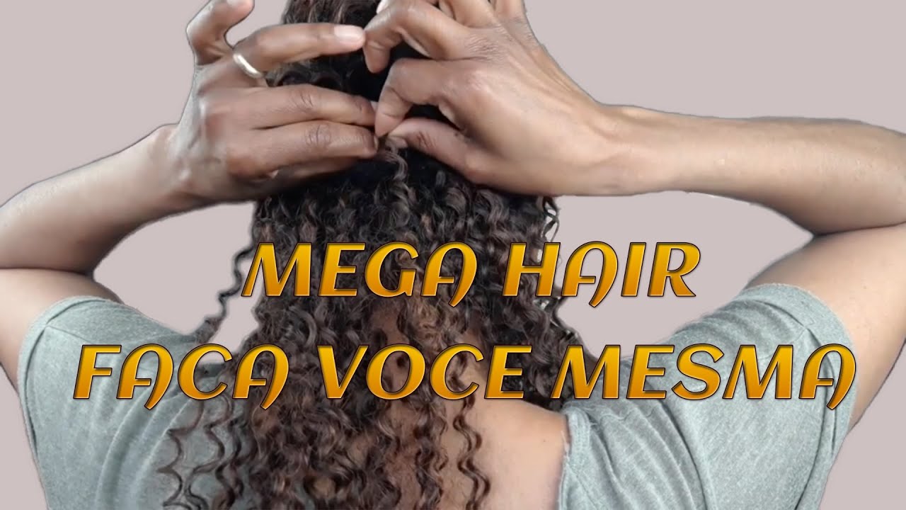 COMO COLOCAR MEGA HAIR SOZINHA METODO MAIS FACIL  MICROLINK #megahair