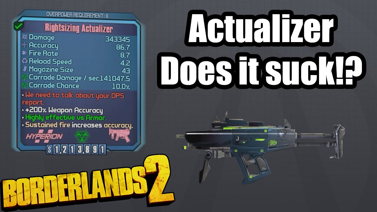 Borderlands 2: The Actualizer- Does it Suck!?