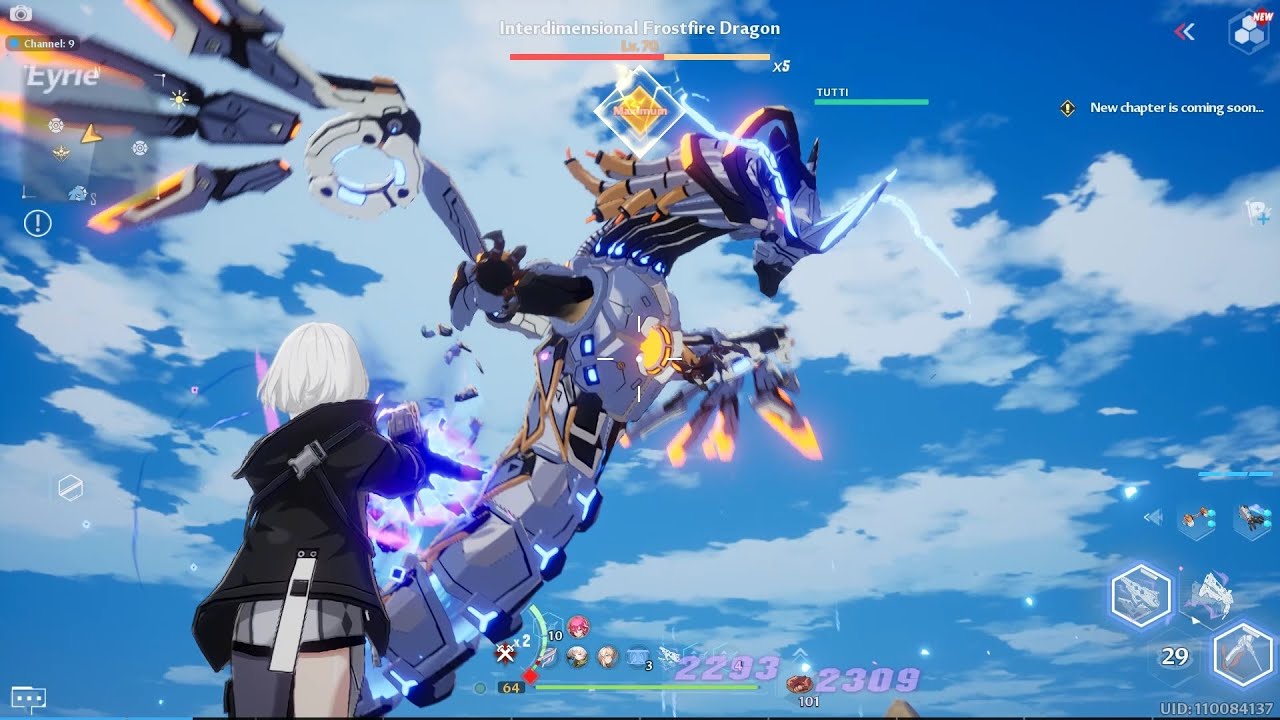 Artificial Island World BOSS Frostfire Dragon - Tower of Fantasy