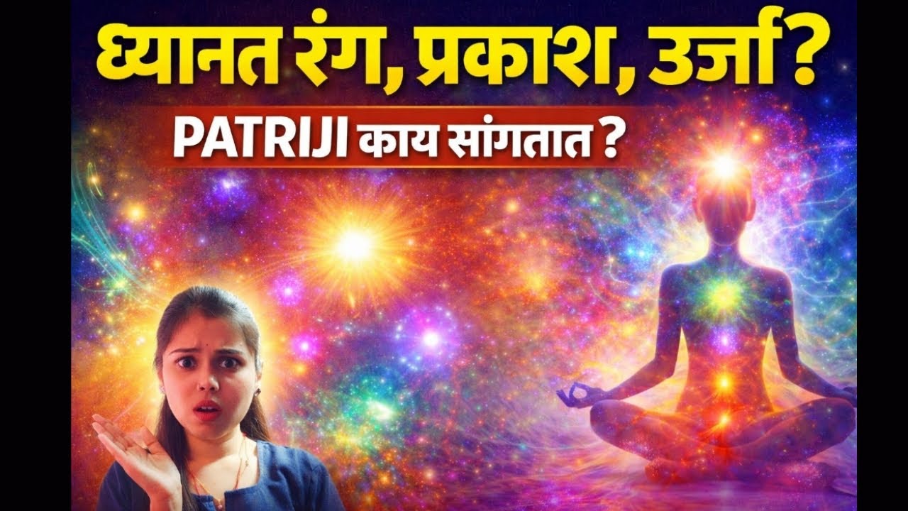 ध्यानात रंग, प्रकाश, ऊर्जा दिसते? ब्रह्मर्षी पितामह पत्रिजींचं थेट उत्तर!#MeditationExperience#ध्यान