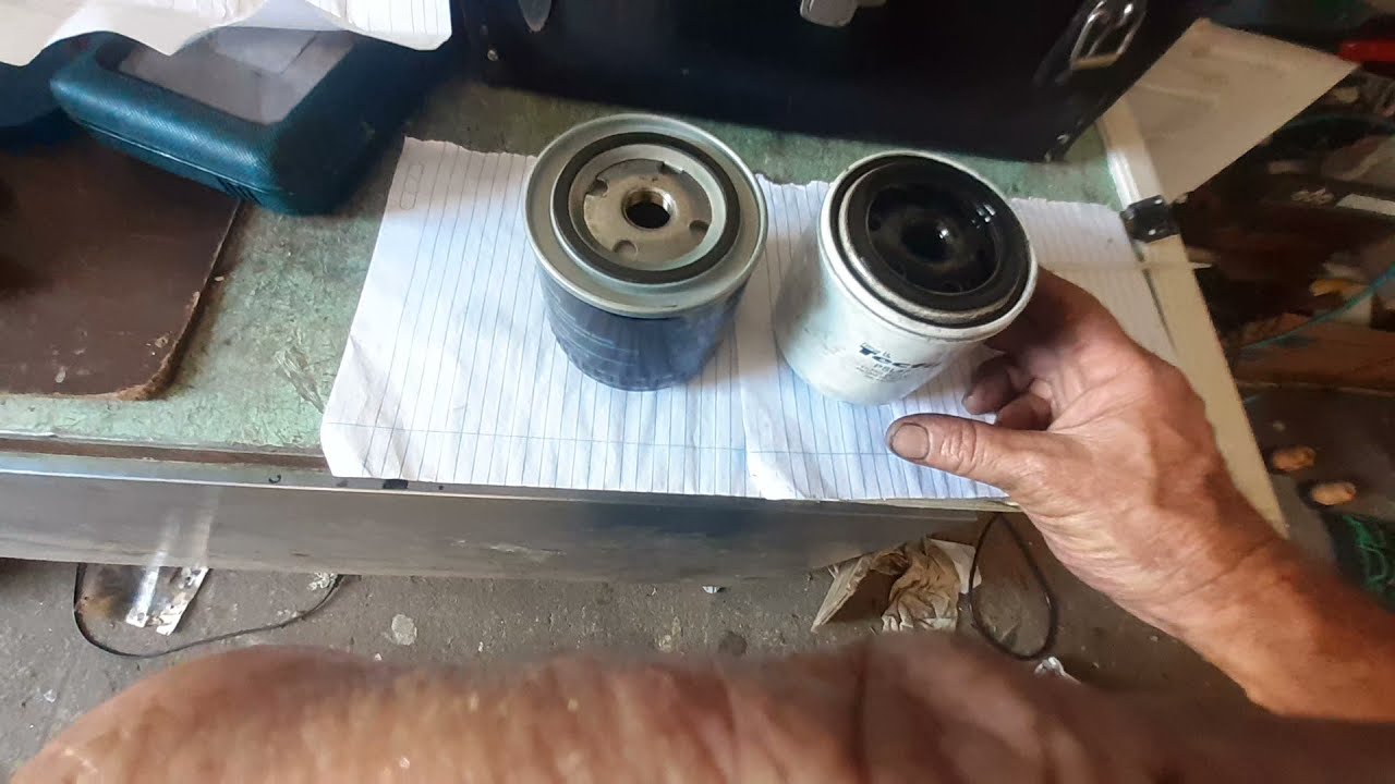 COMPARATIVO DO FILTRO DE ÓLEO DO MOTOR DA FRONTIER,ORIGINAL E PARALELO.