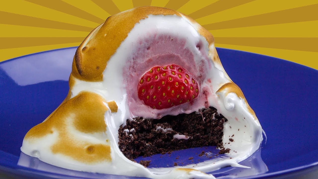Este bolo de sorvete combina quente e frio em uma sobremesa deliciosa