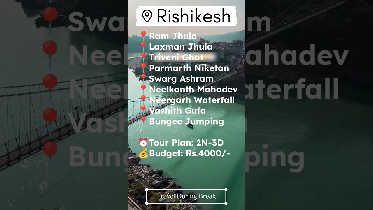 Rishikesh Tourist Places || Best Places to visit in Rishikesh || Rishikesh Budget Tour Plan
