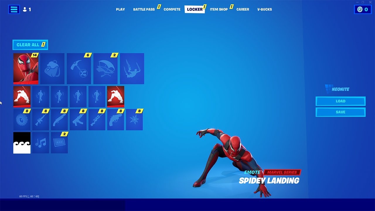 *NEW* Fortnite Spidey Landing Emote
