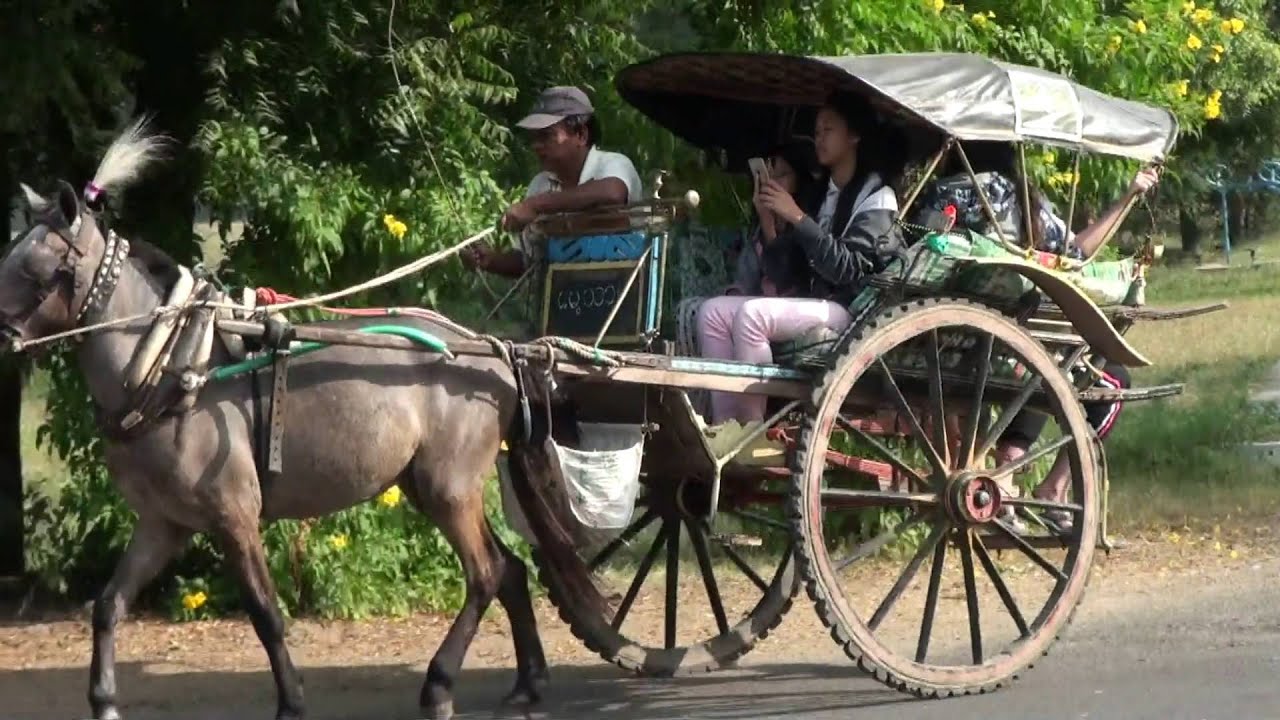 Horse Cart experience in Bagan,Myanmar.